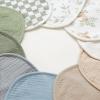 imageKonssy 10Pack Muslin Baby Bibs Soft Cotton Bandana Bibs for Drooling ampamp Teething Unisex Solid Colors for Boys ampamp Girls Newborn ampamp InfantGreenery