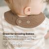 imageKonssy 10Pack Muslin Baby Bibs Soft Cotton Bandana Bibs for Drooling ampamp Teething Unisex Solid Colors for Boys ampamp Girls Newborn ampamp InfantGreen