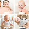 imageKonssy 10Pack Muslin Baby Burp Cloths Sets for Baby Girls and Boys 100 Cotton Soft ampamp Absorbent Burp Rags for Newborn ampamp InfantBlue