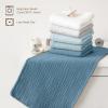 imageKonssy 10Pack Muslin Baby Burp Cloths Sets for Baby Girls and Boys 100 Cotton Soft ampamp Absorbent Burp Rags for Newborn ampamp InfantBlue