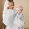 imageKonssy 10Pack Muslin Baby Burp Cloths Sets for Baby Girls and Boys 100 Cotton Soft ampamp Absorbent Burp Rags for Newborn ampamp InfantBlue