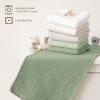 imageKonssy 10Pack Muslin Baby Burp Cloths Sets for Baby Girls and Boys 100 Cotton Soft ampamp Absorbent Burp Rags for Newborn ampamp InfantGreen