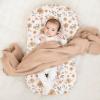 imageKonssy 2 Pack Baby Lounger Cover Stretchy and Soft Newborn Lounger Cover Infant Lounger Slipcover for Boys Girls Covers Only Pink SpringPinkFlourish cream
