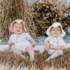 imageKonssy 2 Pack Muslin Baby Sun Hat UPF 50 Sun Protection Baby Bucket Hat Summer Beach Hats with Wide Brim for Boys ampamp GirlsPinkwhite
