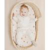 imageKonssy 2 Pack Muslin Bassinet Sheets for Baby Boy 100 Cotton Soft Breathable Bassinet Mattress Sheets Fit for Hourglass Oval Cradle Rectangle Mattress Fog GreenCreamSunbeam Yellow  Coffice