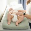 imageKonssy 2 Pack Muslin Changing Pad Covers for Boys Ultra Soft ampamp Breathable Cotton Baby Diaper Changing Table Covers Neutral Nursery Diaper Changing Pad Sheets Fog GreenCreamWoodland  Sage