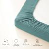 imageKonssy 2 Pack Muslin Changing Pad Covers for Boys Ultra Soft ampamp Breathable Cotton Baby Diaper Changing Table Covers Neutral Nursery Diaper Changing Pad Sheets Fog GreenCreamElephant  Teal