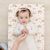 imageKonssy 2 Pack Muslin Changing Pad Covers for Boys Ultra Soft ampamp Breathable Cotton Baby Diaper Changing Table Covers Neutral Nursery Diaper Changing Pad Sheets Fog GreenCreamFall Forest  Wheat