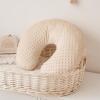imageKonssy 2 Pack Nursing Pillow Covers Soft and Comfortable Nursing Cover for Breastfeeding Pillows Pillow Slipcover for Baby Girls Boys NewbornPink Pink SpringBrown  Beige