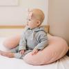 imageKonssy 2 Pack Nursing Pillow Covers Stretchy and Soft Nursing Cover for Breastfeeding Pillow Slipcover for Baby Girls Boys Newborn Pink Spring PinkBeige  Pink