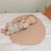 imageKonssy 2 Pack Nursing Pillow Covers Stretchy and Soft Nursing Cover for Breastfeeding Pillow Slipcover for Baby Girls Boys Newborn Pink Spring PinkBeige  Flourish