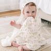 imageKonssy 2Pack Muslin Hooded Baby Towels 100 Cotton UltraSoft ampamp Absorbent Baby Bath Towels with Hood for Newborn ampamp Infant Pink Floral30quot x 30quotPink  Floral