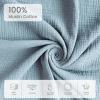imageKonssy 2Pack Muslin Hooded Baby Towels 100 Cotton UltraSoft ampamp Absorbent Baby Bath Towels with Hood for Newborn ampamp Infant Pink Floral30quot x 30quotBlue  Blue Whale