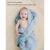 imageKonssy 2Pack Muslin Hooded Baby Towels 100 Cotton UltraSoft ampamp Absorbent Baby Bath Towels with Hood for Newborn ampamp Infant Pink Floral30quot x 30quotBlue  Blue Whale