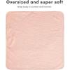 imageKonssy 2Pack Muslin Hooded Baby Towels 100 Cotton UltraSoft ampamp Absorbent Baby Bath Towels with Hood for Newborn ampamp Infant Pink Floral30quot x 30quotPink  Floral