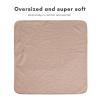 imageKonssy 2Pack Muslin Hooded Baby Towels 100 Cotton UltraSoft ampamp Absorbent Baby Bath Towels with Hood for Newborn ampamp Infant Pink Floral30quot x 30quotCamel  Sun
