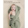 imageKonssy 2Pack Muslin Hooded Baby Towels 100 Cotton UltraSoft ampamp Absorbent Baby Bath Towels with Hood for Newborn ampamp Infant Pink Floral30quot x 30quotFog Green  Sprout