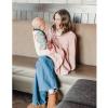 imageKonssy 2Pack Muslin Nursing Cover Up for Breastfeeding Moms with Rigid Hoop 100 Cotton Lightweight ampamp Breathable Breastfeeding Cover Adjustable ampamp ComfortPink Blossom