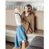 imageKonssy 2Pack Muslin Nursing Cover Up for Breastfeeding Moms with Rigid Hoop 100 Cotton Lightweight ampamp Breathable Breastfeeding Cover Adjustable ampamp ComfortCream  Brown