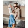 imageKonssy 2Pack Muslin Nursing Cover Up for Breastfeeding Moms with Rigid Hoop 100 Cotton Lightweight ampamp Breathable Breastfeeding Cover Adjustable ampamp ComfortWheat Sun
