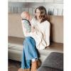 imageKonssy 2Pack Muslin Nursing Cover Up for Breastfeeding Moms with Rigid Hoop 100 Cotton Lightweight ampamp Breathable Breastfeeding Cover Adjustable ampamp ComfortCoffee Check Moon