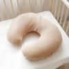 imageKonssy 2Pack Muslin Nursing Pillow Covers Soft ampamp Adorable Nursing Covers for Breastfeeding Pillows Slipcovers for Newborn Boys ampamp GirlsPink FloralOat  Wheat