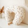 imageKonssy 2Pack Muslin Nursing Pillow Covers Soft ampamp Adorable Nursing Covers for Breastfeeding Pillows Slipcovers for Newborn Boys ampamp GirlsPink FloralPink  Floral