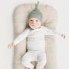 imageKonssy 6 Pack Baby Newborn Hats Set Knot Beanie Hats Soft for Infant Baby Girls Boys Caps 06 MonthsNeural Gray green beige pink camel white