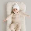 imageKonssy 6 Pack Baby Newborn Hats Set Knot Beanie Hats Soft for Infant Baby Girls Boys Caps 06 MonthsWhite gray clay ice Blue blue dark Gray