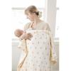 imageKonssy Baby Blankets for Unisex Boys Girls Super Soft Nursery Minky Blankets with Muslin Cotton Front and Dotted Fleece Backing Printed Bed Throws NewbornSun