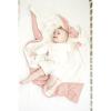 imageKonssy Baby Blankets for Unisex Boys Girls Super Soft Nursery Minky Blankets with Muslin Cotton Front and Dotted Fleece Backing Printed Bed Throws NewbornPink