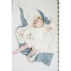 imageKonssy Baby Blankets for Unisex Boys Girls Super Soft Nursery Minky Blankets with Muslin Cotton Front and Dotted Fleece Backing Printed Bed Throws NewbornBlue
