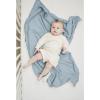 imageKonssy Baby Blankets for Unisex Boys Girls Super Soft Nursery Minky Blankets with Muslin Cotton Front and Dotted Fleece Backing Printed Bed Throws NewbornBlue
