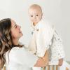 imageKonssy Baby Blankets for Unisex Boys Girls Super Soft Nursery Minky Blankets with Muslin Cotton Front and Dotted Fleece Backing Printed Bed Throws NewbornStar