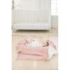 imageKonssy Baby Blankets for Unisex Boys Girls Super Soft Nursery Minky Blankets with Muslin Cotton Front and Dotted Fleece Backing Printed Bed Throws NewbornPink