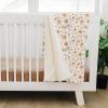 imageKonssy Baby Blankets for Unisex Boys Girls Super Soft Nursery Minky Blankets with Muslin Cotton Front and Dotted Fleece Backing Printed Bed Throws NewbornFlourish