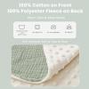 imageKonssy Baby Blankets for Unisex Boys Girls Super Soft Nursery Minky Blankets with Muslin Cotton Front and Dotted Fleece Backing Printed Bed Throws NewbornBlossom