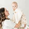 imageKonssy Baby Blankets for Unisex Boys Girls Super Soft Nursery Minky Blankets with Muslin Cotton Front and Dotted Fleece Backing Printed Bed Throws NewbornFlourish