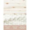 imageKonssy Baby Blankets for Unisex Boys Girls Super Soft Nursery Minky Blankets with Muslin Cotton Front and Dotted Fleece Backing Printed Bed Throws NewbornPosy