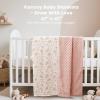 imageKonssy Baby Blankets for Unisex Boys Girls Super Soft Nursery Minky Blankets with Muslin Cotton Front and Dotted Fleece Backing Printed Bed Throws NewbornBlossom