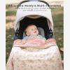 imageKonssy Baby Blankets for Unisex Boys Girls Super Soft Nursery Minky Blankets with Muslin Cotton Front and Dotted Fleece Backing Printed Bed Throws NewbornBlossom