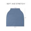 imageKonssy Baby Car Seat Covers Multiuse Carseat Canopy for Babies Stretchy Infant Carseat Cover Boy Shower Gifts for Unisex Boys and GirlsBlue