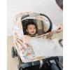 imageKonssy Baby Car Seat Covers Multiuse Carseat Canopy for Babies Stretchy Infant Carseat Cover Boy Shower Gifts for Unisex Boys and GirlsFloral