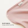 imageKonssy Knit Baby Blanket 2 Pack Soft Ribbed Swaddle Receiving Blankets for Boys ampamp Girls Lightweight Cozy Swaddling Wrap for Newborns Infants ampamp Toddlers 33x42 Inch Beige SagePink  Beige