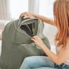 imageKonssy Knit Nursing Cover for Breastfeeding 360 Full Privacy Breathable Breastfeeding Cover Multiuse Carseat Canopy Blush BeigeArmy Green