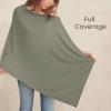imageKonssy Knit Nursing Cover for Breastfeeding 360 Full Privacy Breathable Breastfeeding Cover Multiuse Carseat Canopy Blush BeigeArmy Green
