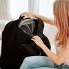 imageKonssy Knit Nursing Cover for Breastfeeding 360 Full Privacy Breathable Breastfeeding Cover Multiuse Carseat Canopy Blush BeigeBlack