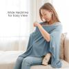 imageKonssy Knit Nursing Cover for Breastfeeding 360 Full Privacy Breathable Breastfeeding Cover Multiuse Carseat Canopy Blush BeigeBlue