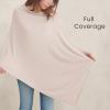 imageKonssy Knit Nursing Cover for Breastfeeding 360 Full Privacy Breathable Breastfeeding Cover Multiuse Carseat Canopy Blush BeigeBlush Beige