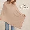 imageKonssy Knit Nursing Cover for Breastfeeding 360 Full Privacy Breathable Breastfeeding Cover Multiuse Carseat Canopy Blush BeigeClay